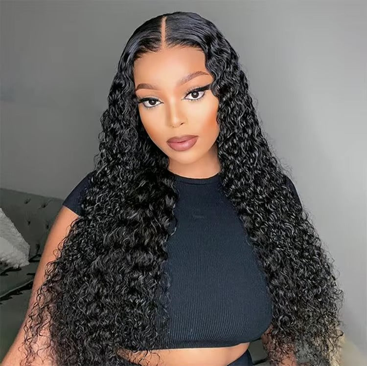 Remy Deep Wave Brazilian Human Hair Lace Front Wig - Glueless - HD Lace