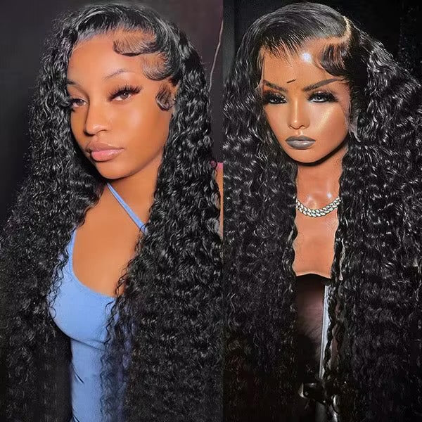 Remy Deep Wave Brazilian Human Hair Lace Front Wig  - Glueless - HD Lace