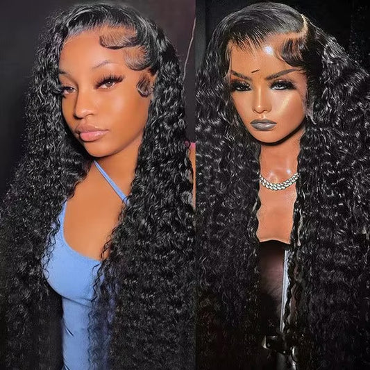 Remy Deep Wave Brazilian Human Hair Lace Front Wig  - Glueless - HD Lace