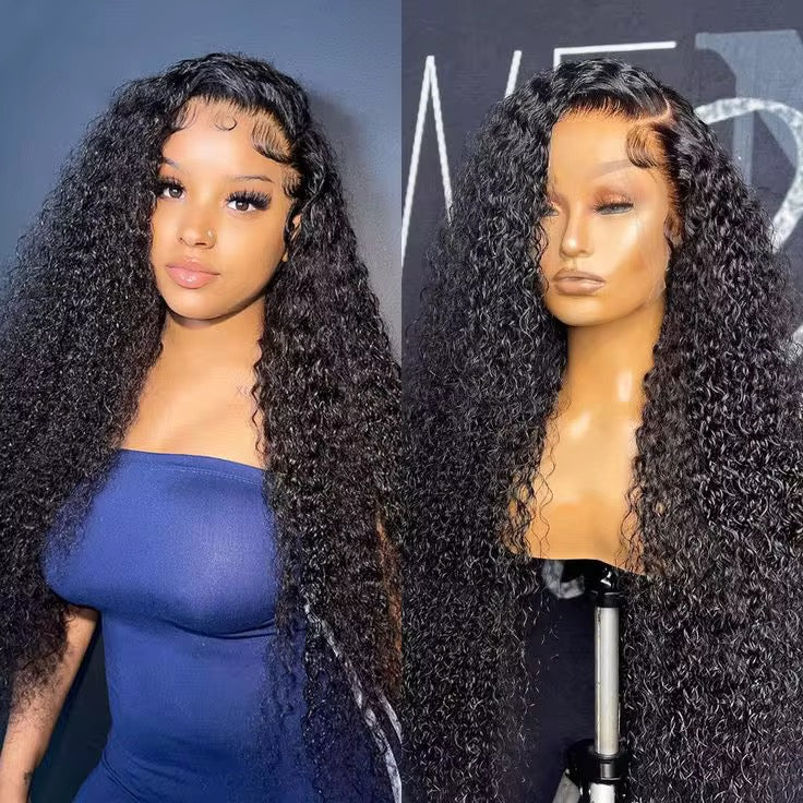 Kinky Curly Virgin Hair Lace Front Wig - HD Lace