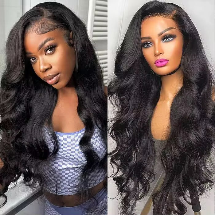 Body Wave Brazilian Virgin Hair Lace Front Wig - Transparent Lace