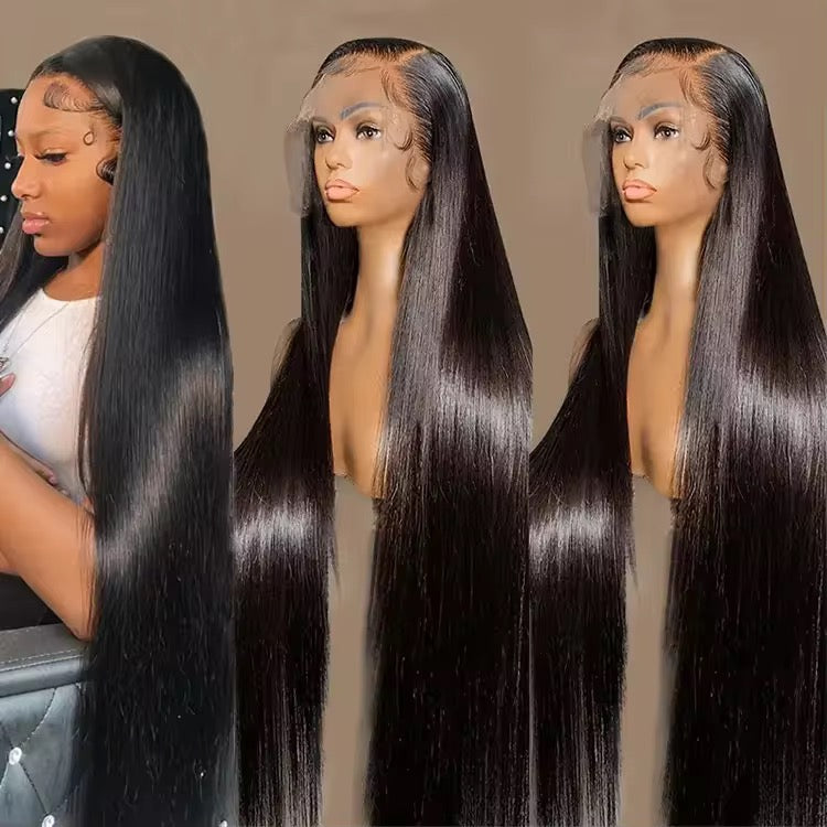 Straight Brazilian Virgin Hair Lace Front Wig - HD Lace