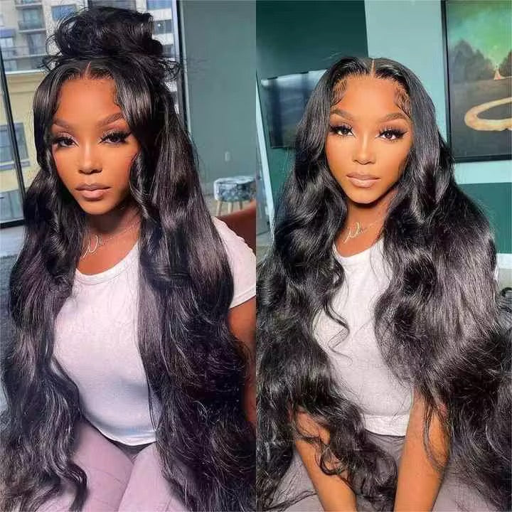 Body Wave Brazilian Virgin Hair Lace Front Wig - Transparent Lace